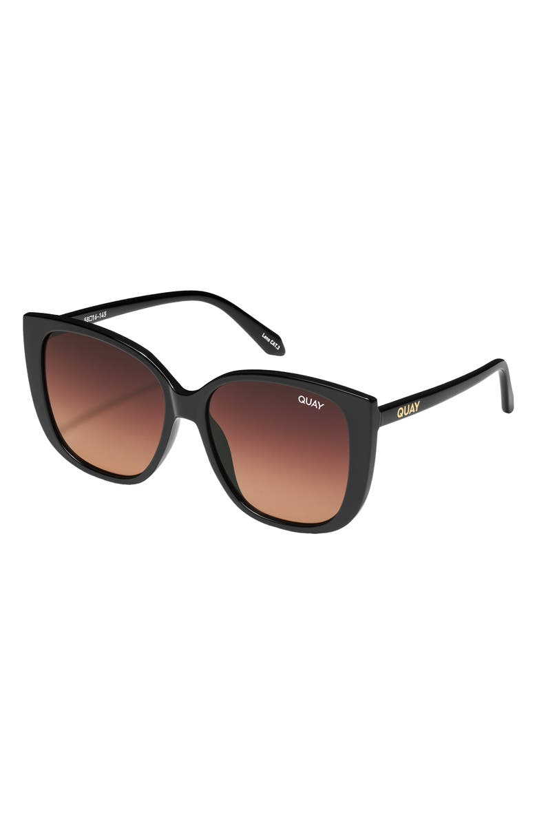 QUAY Ever After 58mm Gradient Square Sunglasses, Alternate, color,