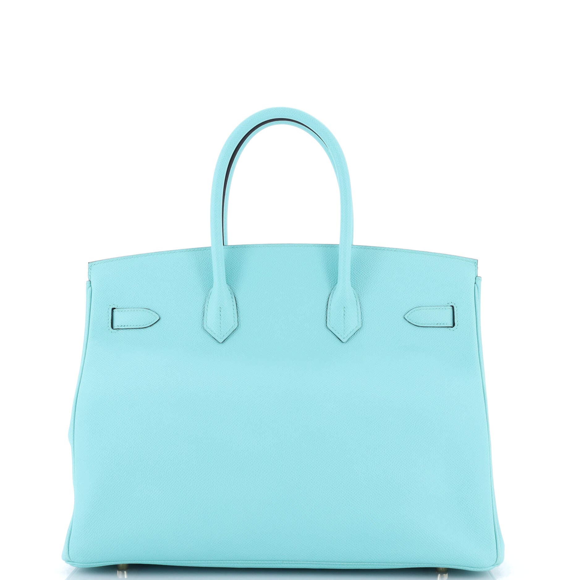 Pre-Owned Hermes Birkin Handbag Blue Epsom with Gold Hardware 35, Alternate, color, Bleu Atoll