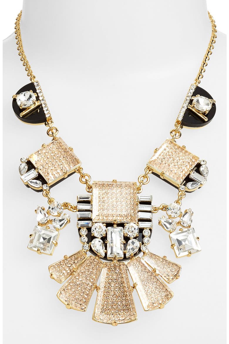 'imperial tile' statement necklace, Alternate, color, MULTI