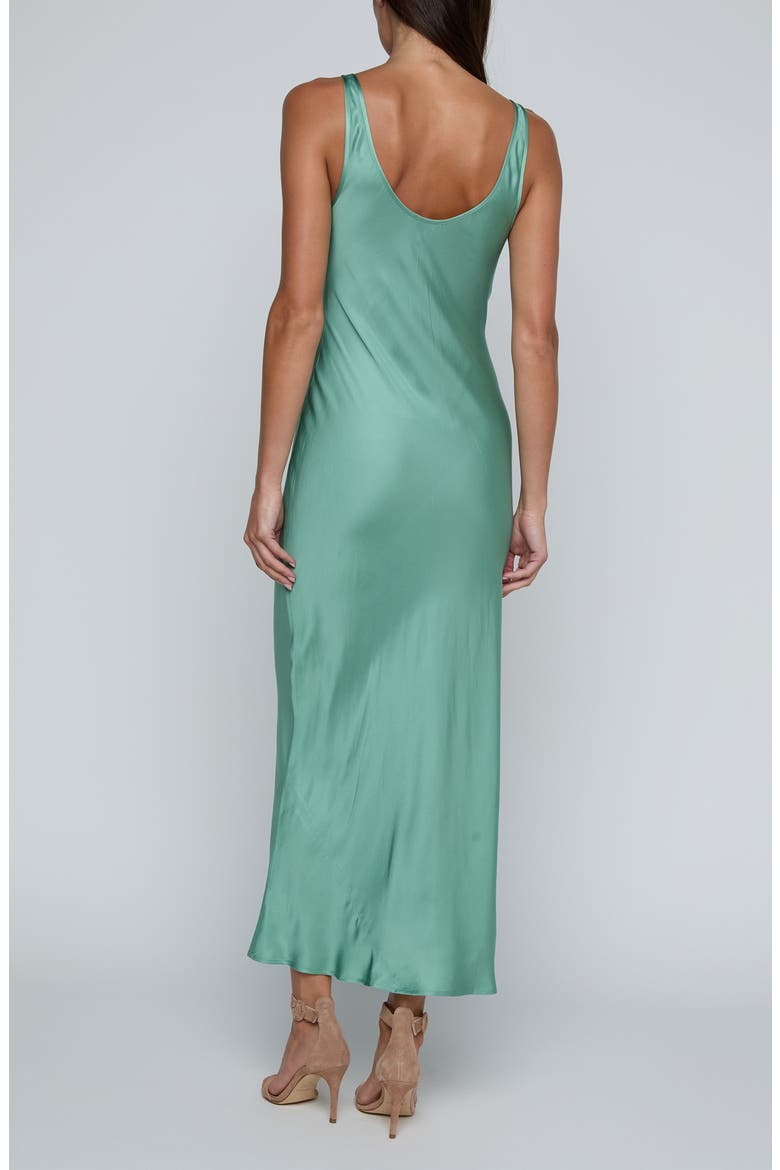 Akiya Satin Tank Maxi Dress, Alternate, color, MALACHITE GREEN