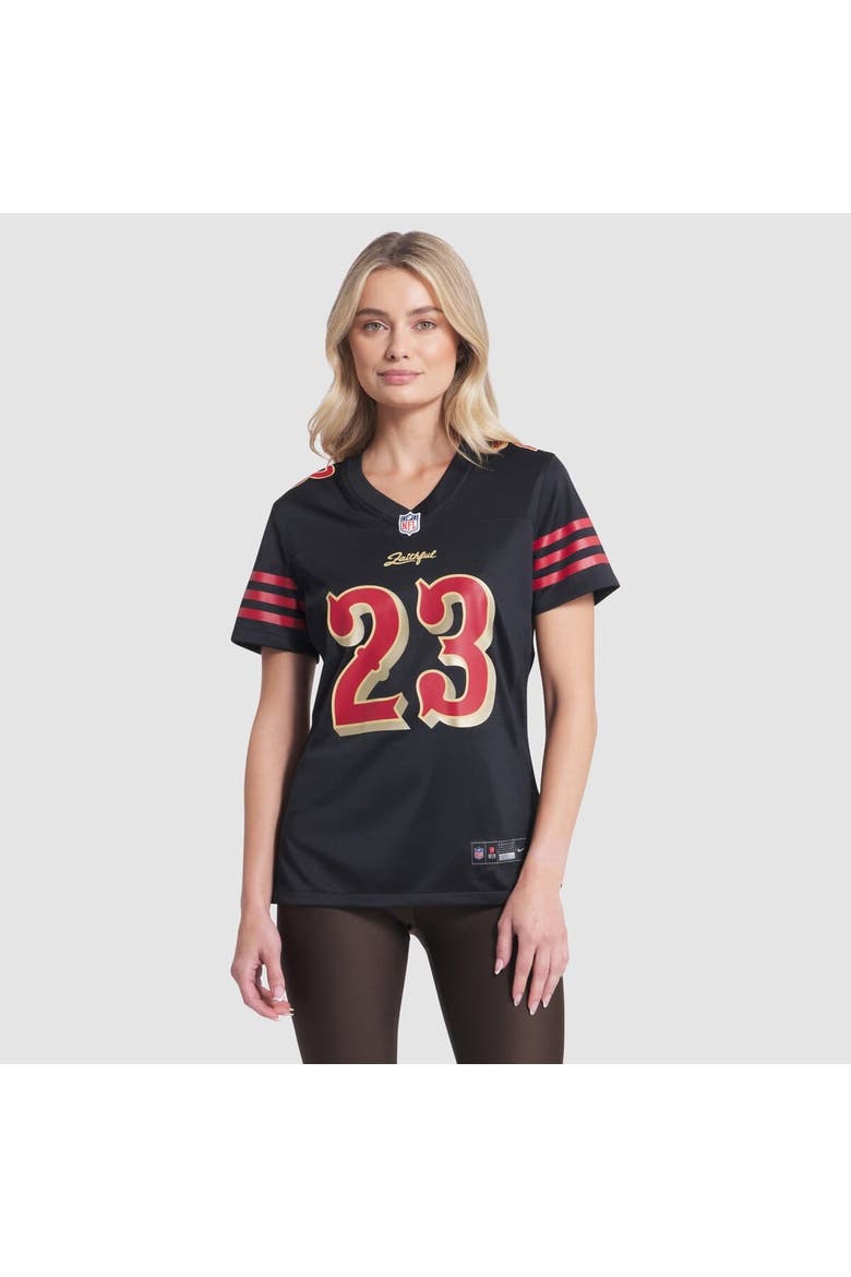 Women's Nike Christian McCaffrey Black San Francisco 49ers 2025 Rivalries Collection Game Jersey, Alternate, color, Black