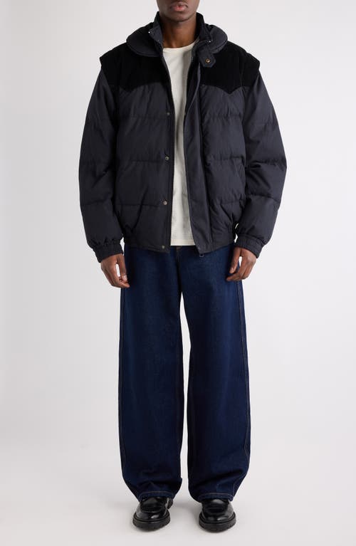 Isabel Marant Dawson Down Convertible Jacket In Black
