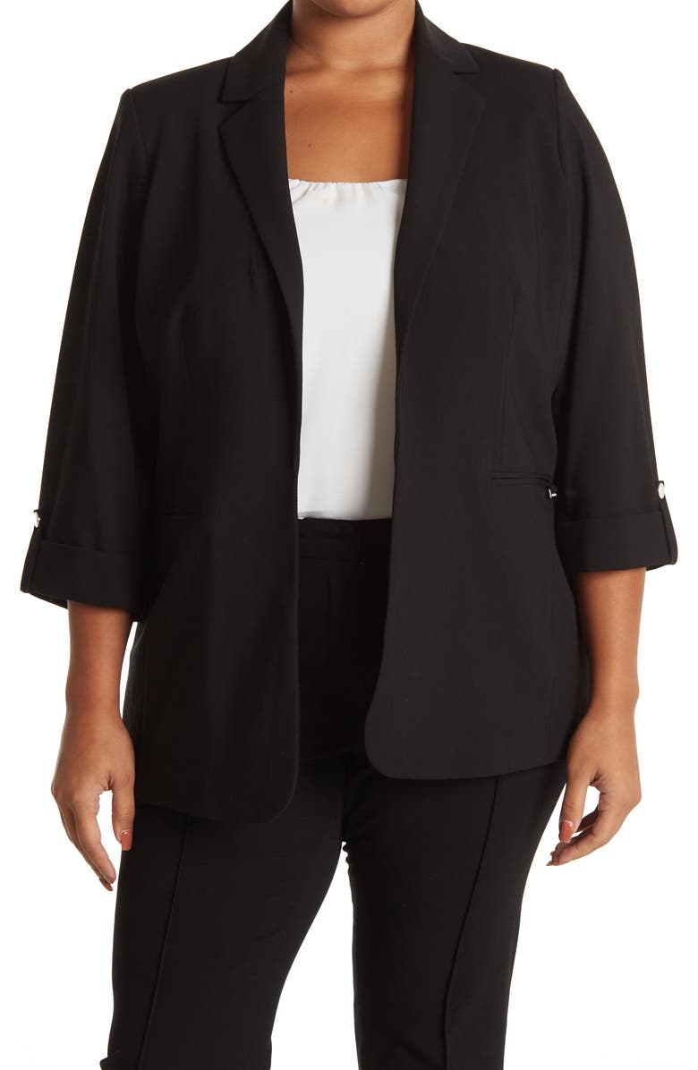 Calvin Klein Roll Tab Blazer, Main, color, 