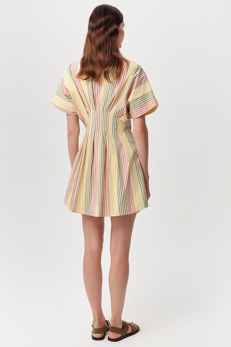 Vonne V Neck Pocketed Fitted Mini Dress, Alternate, color, Multi Color