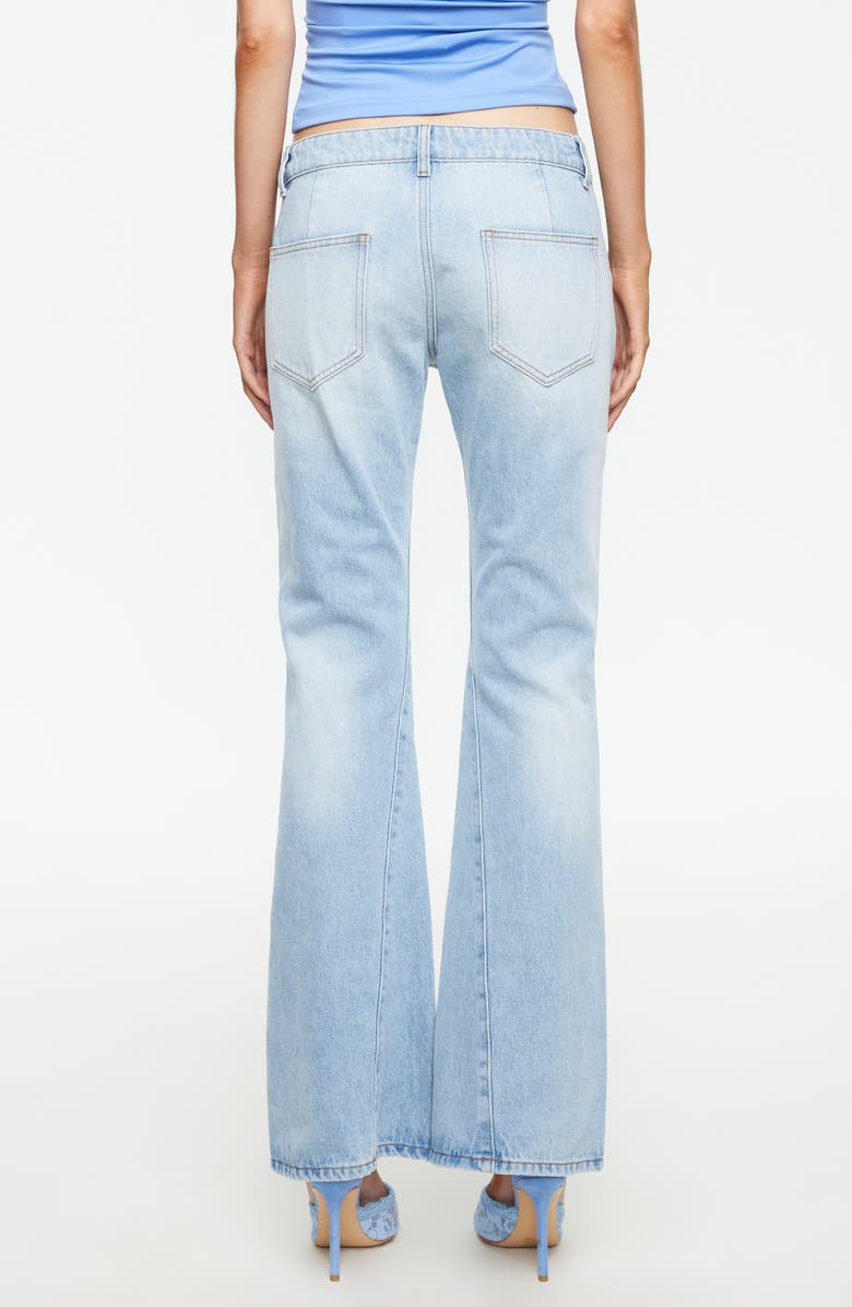 LIONESS Richie Flare Jeans, Alternate, color, Light Denim