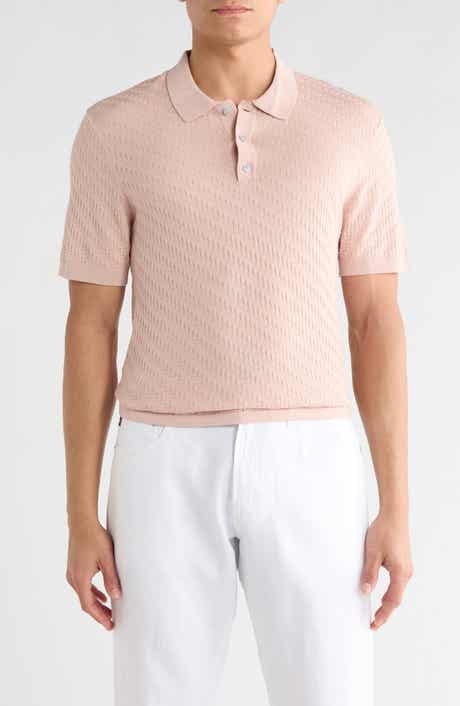 Robert Barakett Skelling Textured Polo Sweater