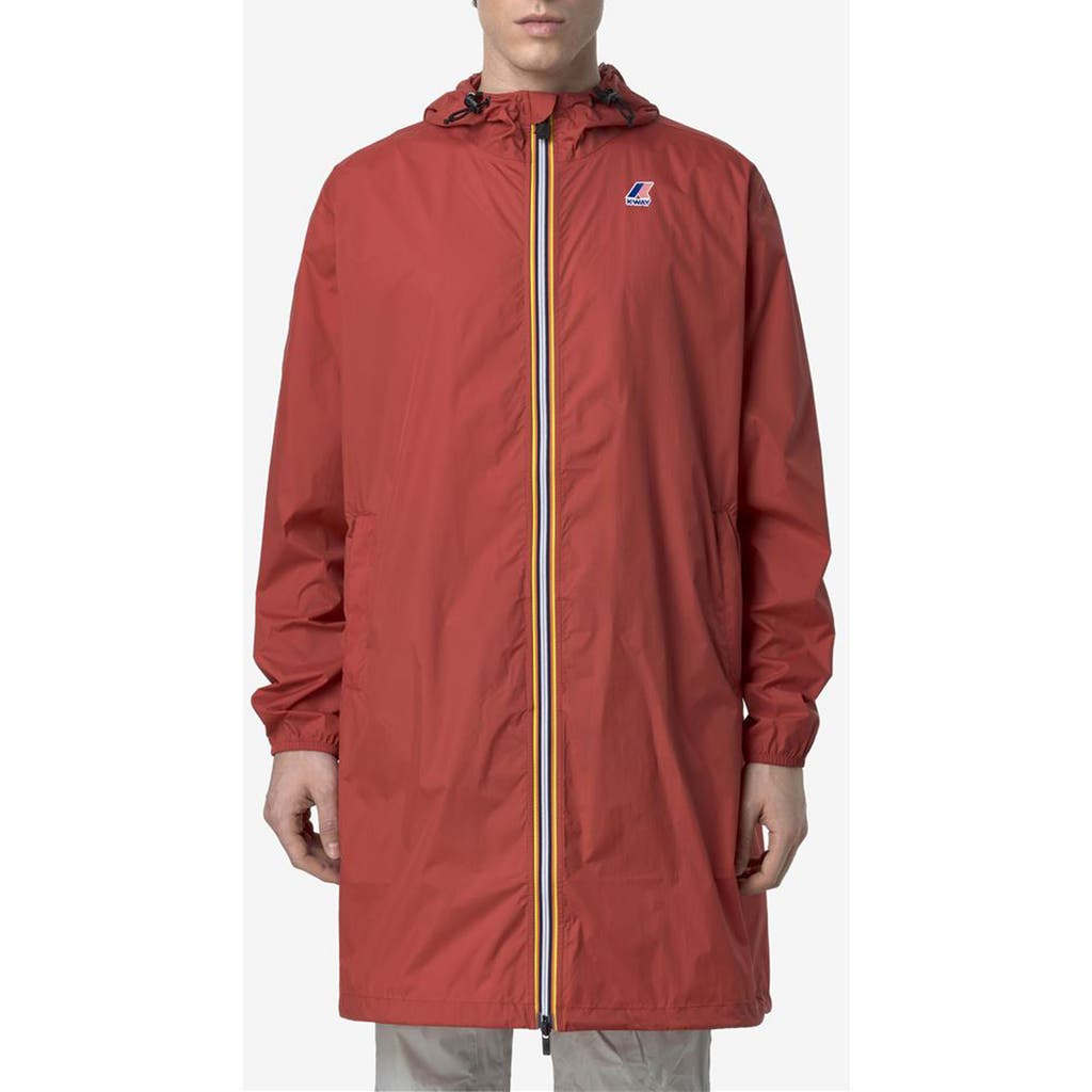 K-Way Le Vrai 4.0 Eiffel East Water Repellent Raincoat in Red Jasper  product