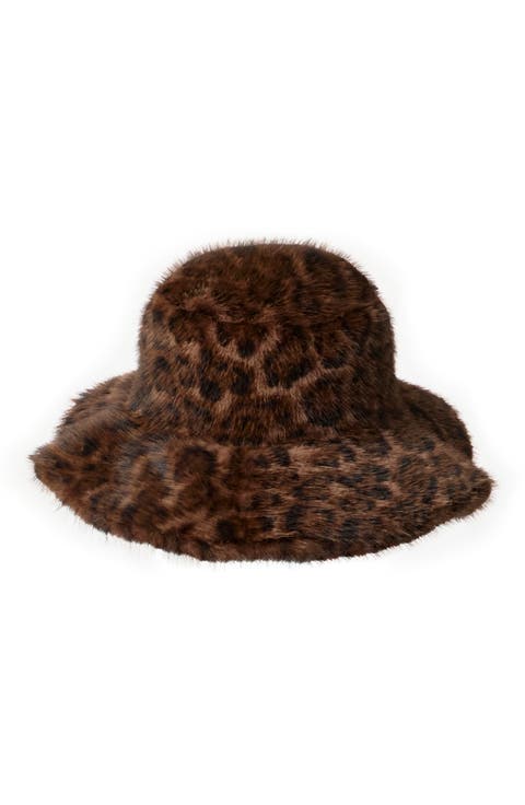 Oversize Faux Fur Bucket Hat