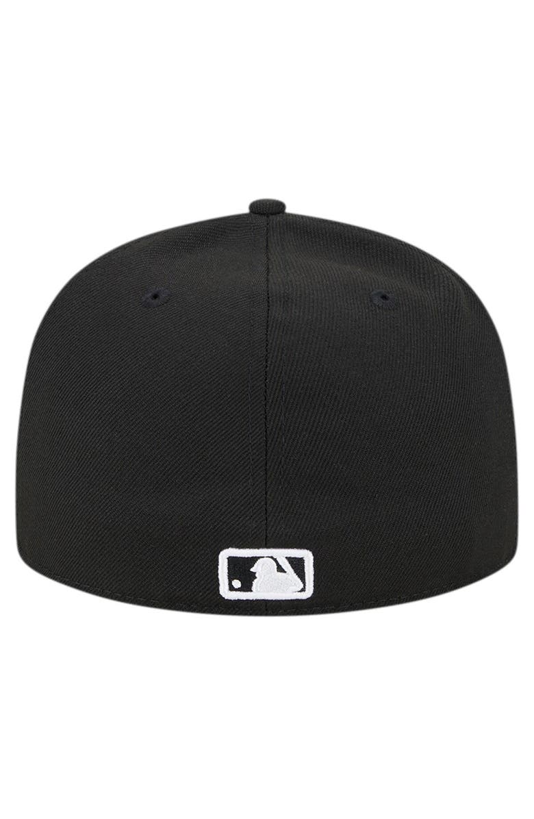 New Era Men's New Era Black San Francisco Giants Logo 59FIFTY Fitted Hat, Alternate, color, Black