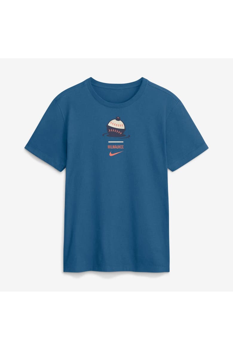 Men's Nike Blue Milwaukee Brewers 2026 City Connect 2-Hit T-Shirt, Alternate, color, Blue