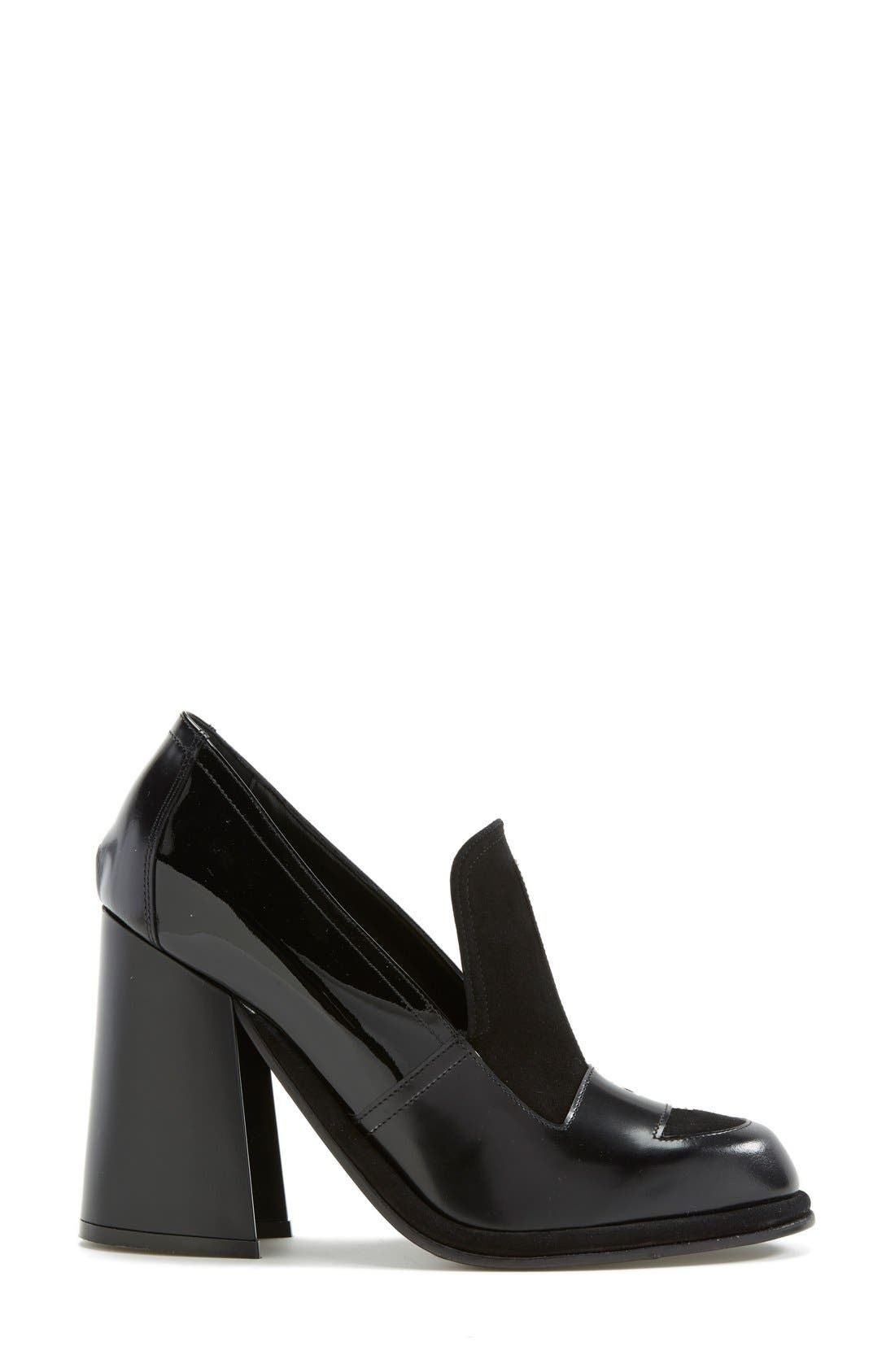 J.W.ANDERSON Loafer, Alternate, color, BLACK LEATHER