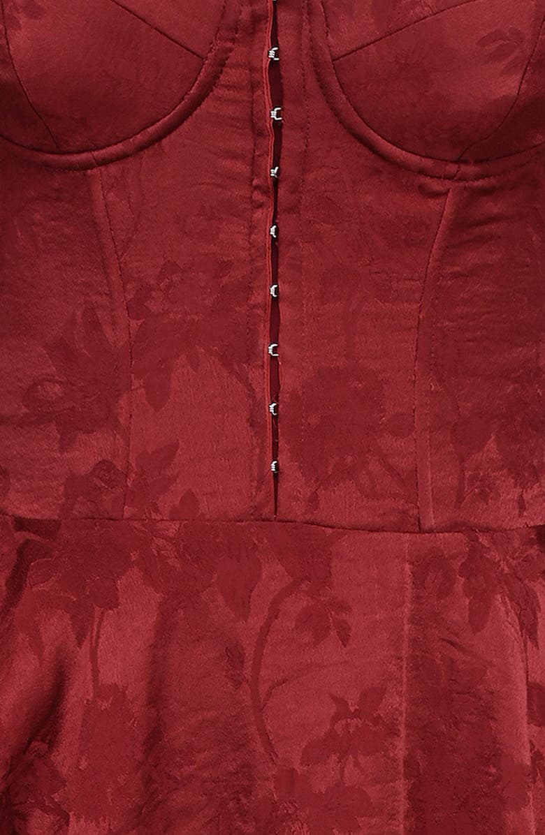 HOUSE OF CB Lola Underwire Corset Minidress, Alternate, color, Red Dahlia