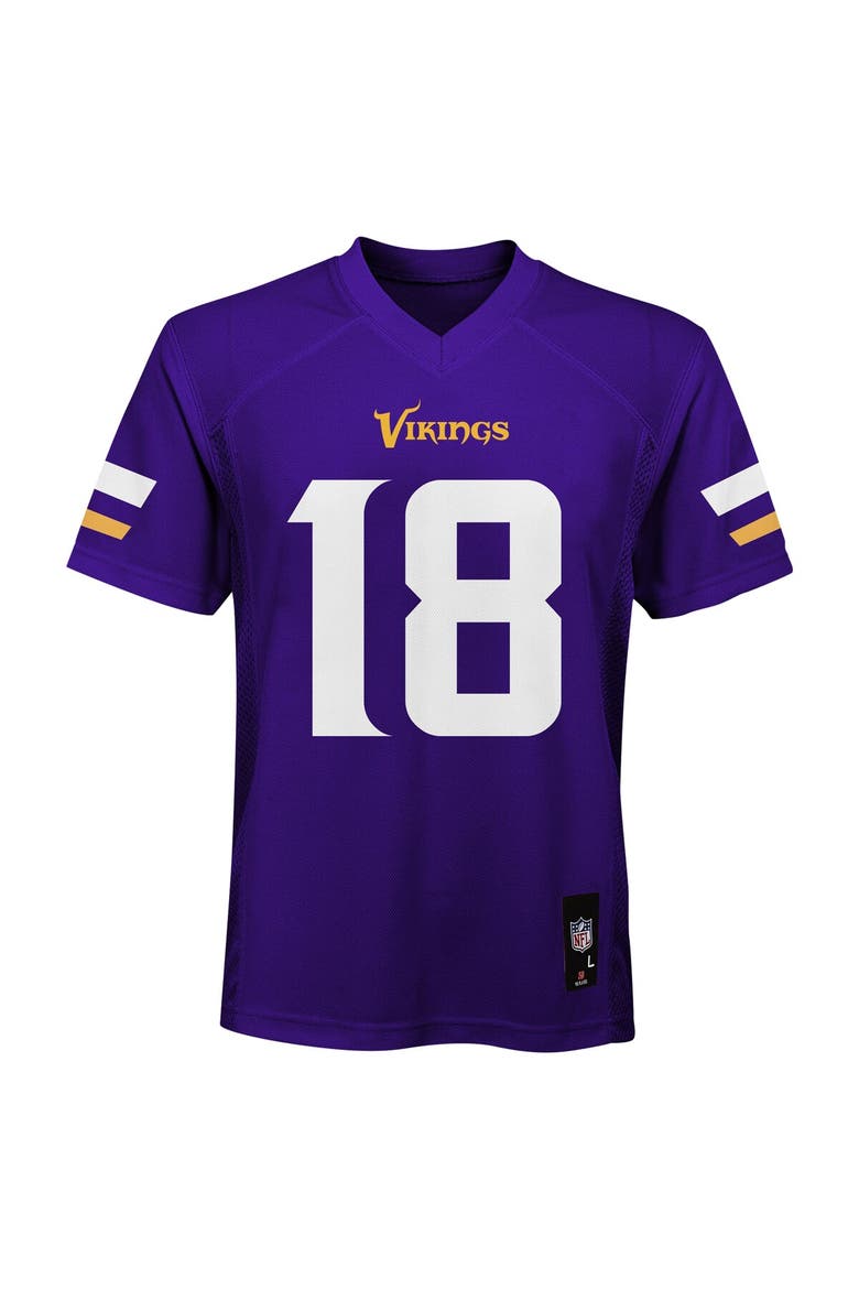 Preschool Justin Jefferson Purple Minnesota Vikings Replica Player Jersey, Alternate, color, Purple