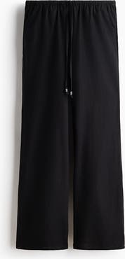 H&M Linen-blend Drawstring Trousers
