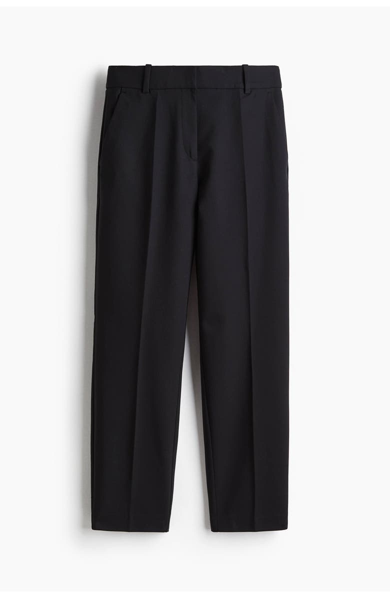 H&M Cigarette Trousers, Main, color, Black