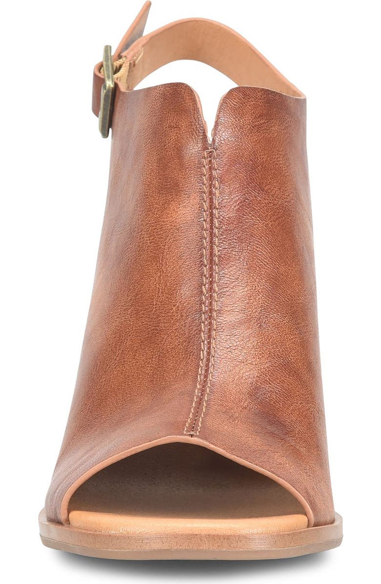 KORKS Paula Block Heel Slingback Sandal, Alternate, color, Tan