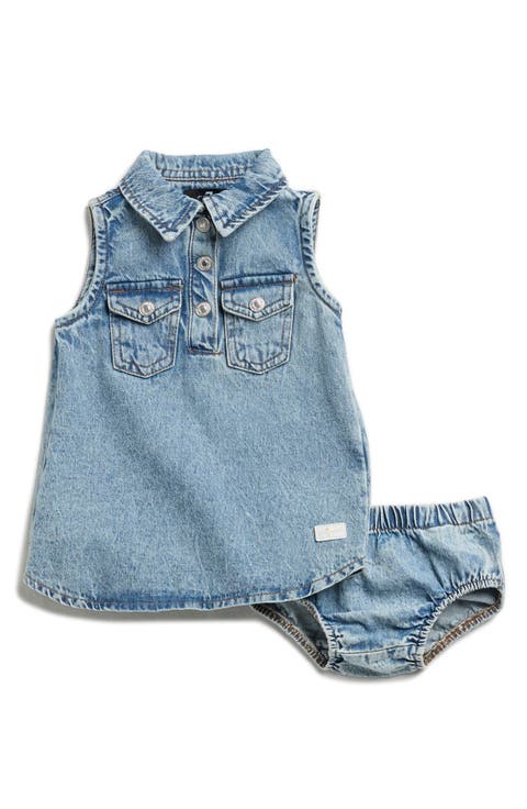 Sleeveless Denim Dress & Bloomers (Baby)