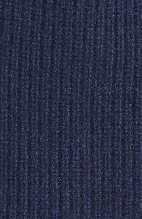 The Elder Statesman Rib Cashmere Watchman Cap In Navy