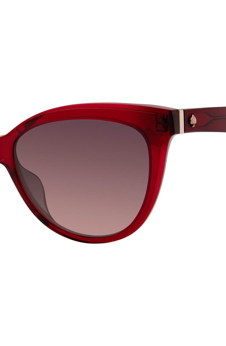 Kate Spade 56mm daesha cat eye sunglasses, Alternate, color, Red