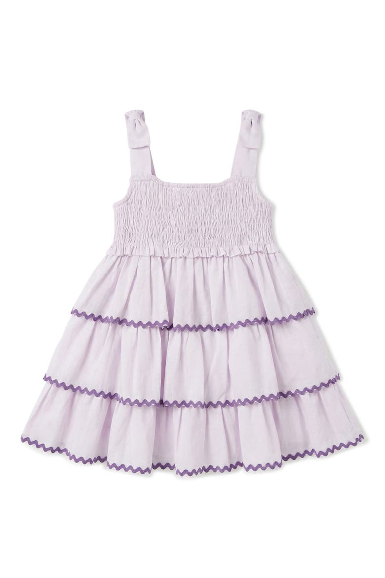 Kids' Aria Smocked Sundress, Alternate, color, PINK/ PURPLE