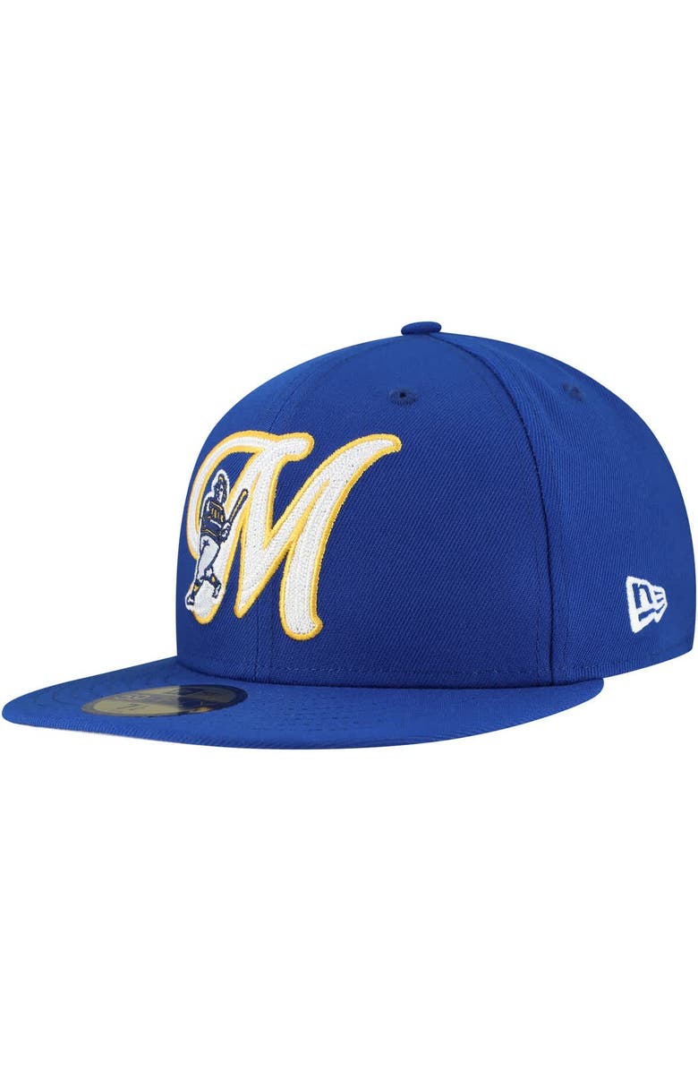 New Era Men's New Era Royal Milwaukee Brewers  Duo Logo 2.0 59FIFTY Fitted Hat, Main, color, Royal