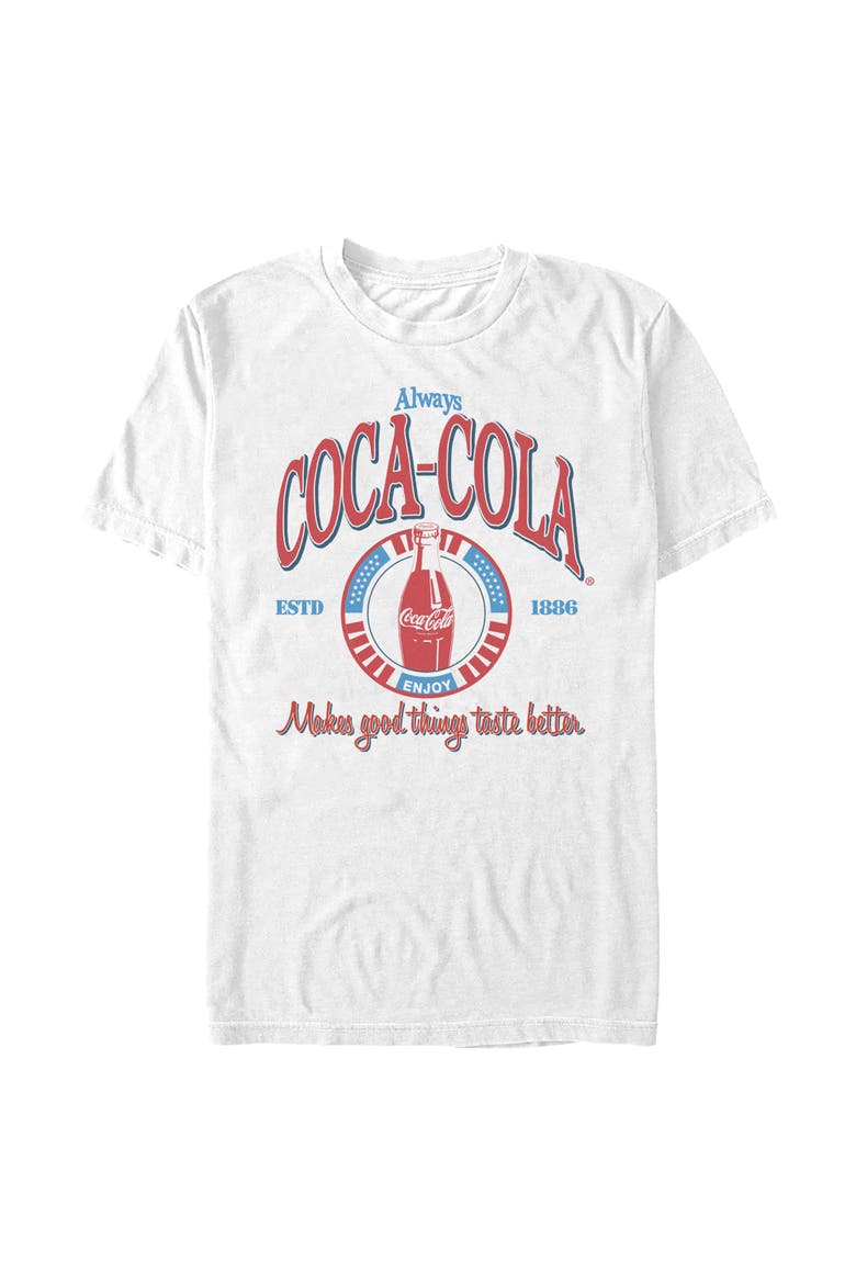 Men's Coca Cola Makes Good Things Better  Graphic T-Shirt, Main, color, White
