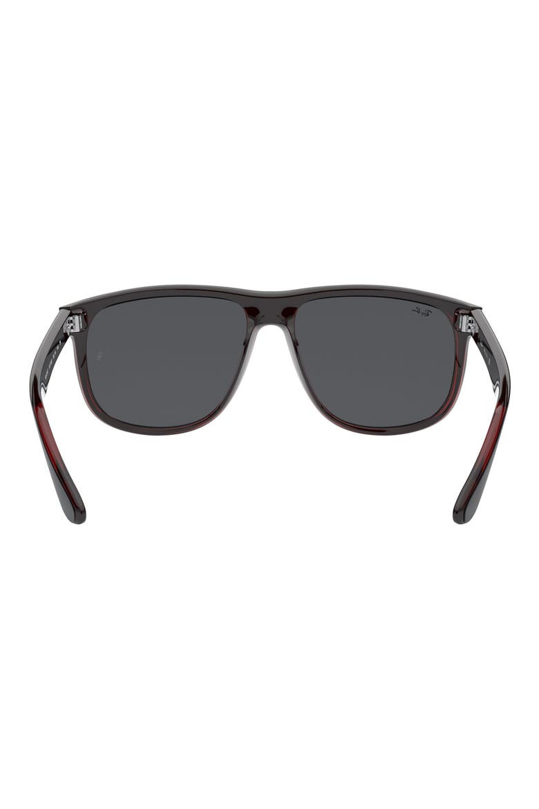 Boyfriend 60mm Flat Top Sunglasses, Alternate, color, BLACK