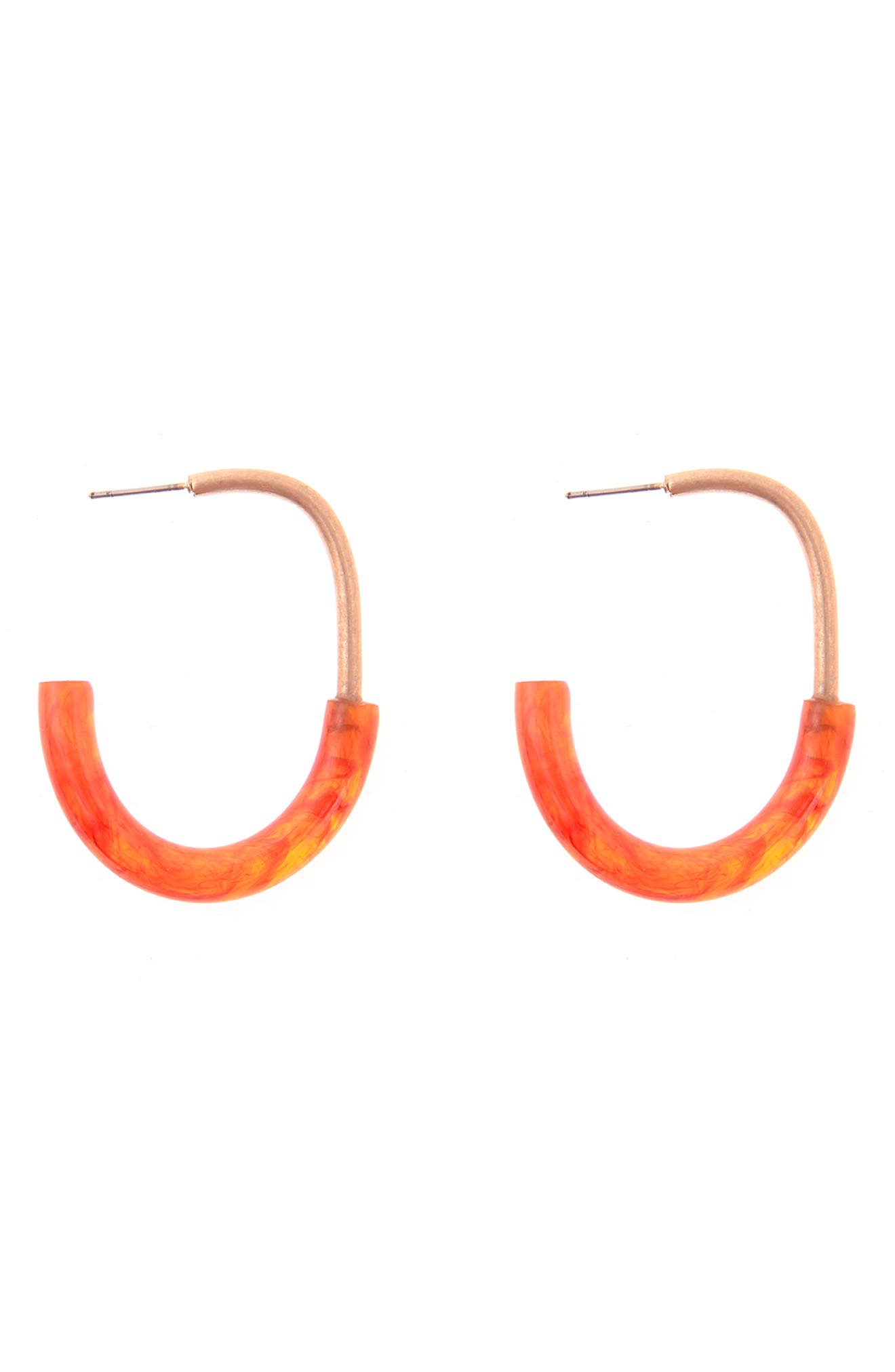 ZAXIE By Stefanie Taylor Resin Hoop Earrings