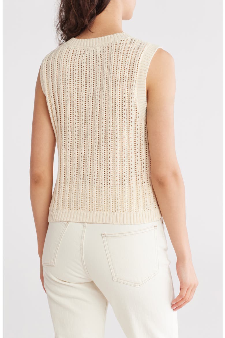 Cotton Sweater Vest, Alternate, color, OATMEAL