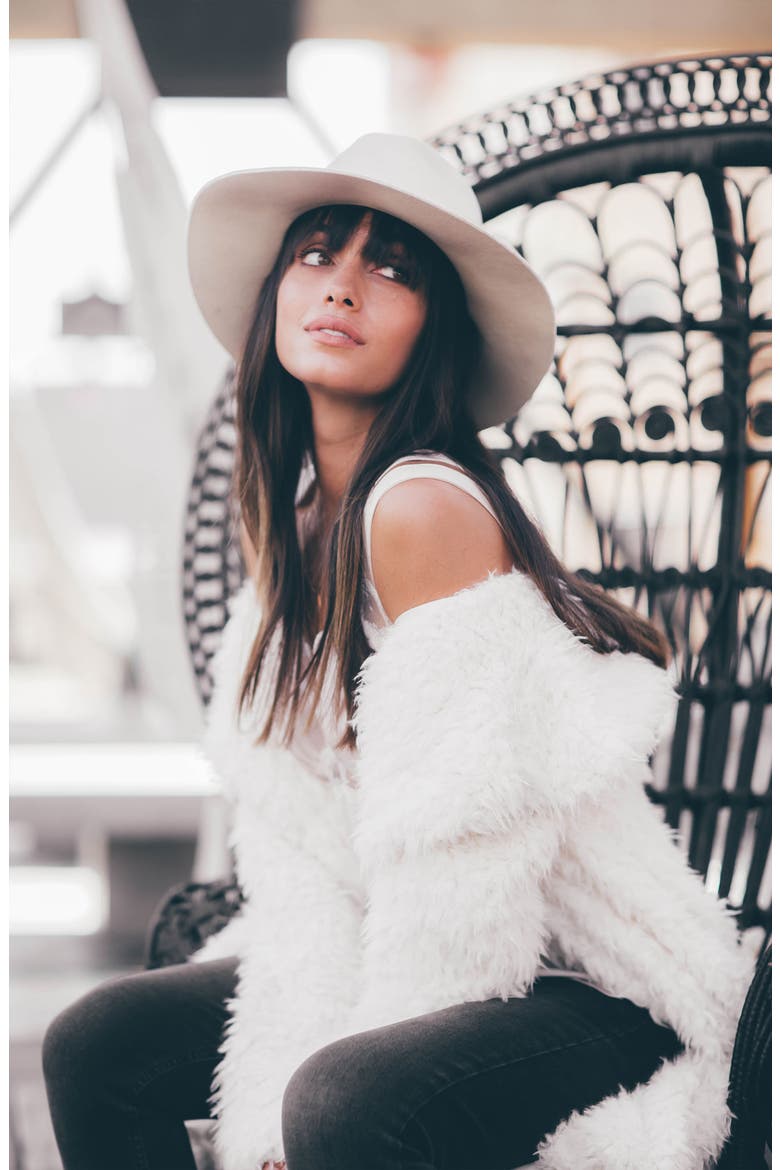 Faux Fur Jacket, Alternate, color, IVORY