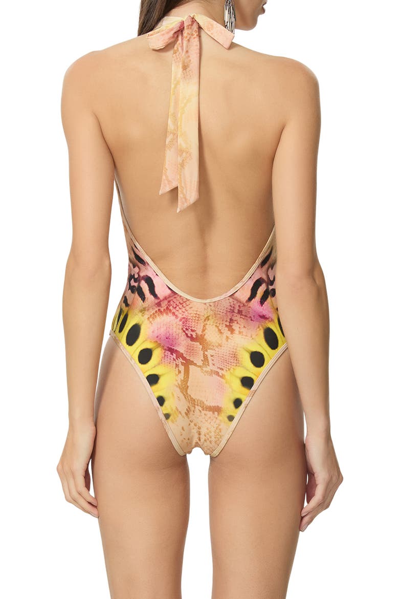 Sardina One-Piece Swimsuit, Alternate, color, SUNSET BUTTERFLY