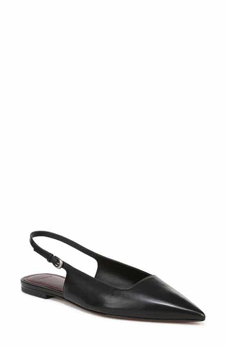 Vince Gracy Pointed Toe Slingback Flat