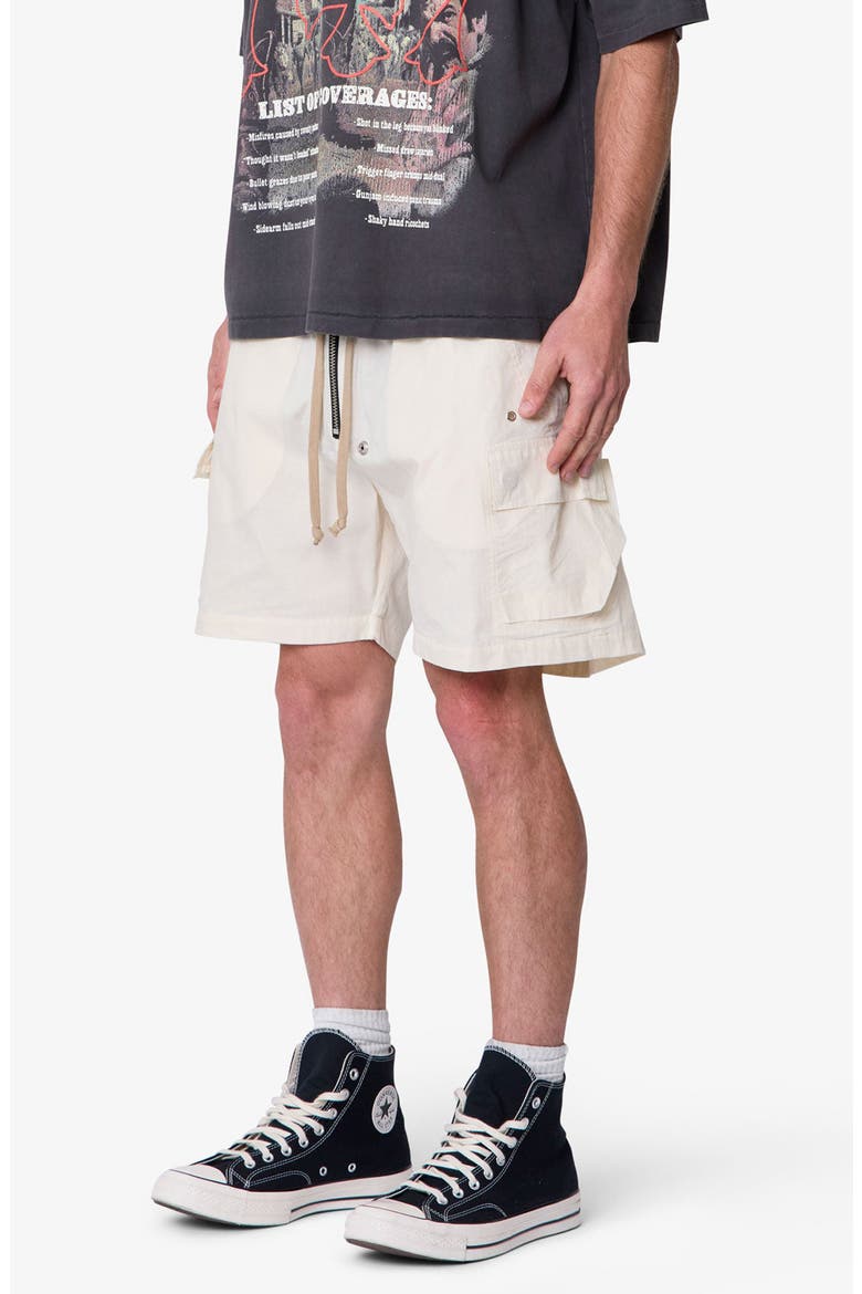 Mesh Mud Cargo Shorts, Alternate, color, OFF WHITE