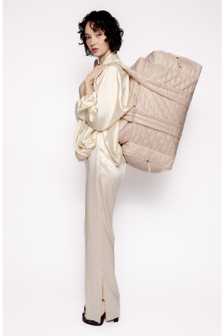 Water Repellent Organic Cotton Hospital Bag, Alternate, color, QUARTZ - BLUSH