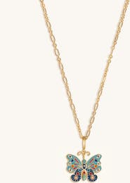 Karma and Luck Vibrant Awakening Butterfly Charm Necklace