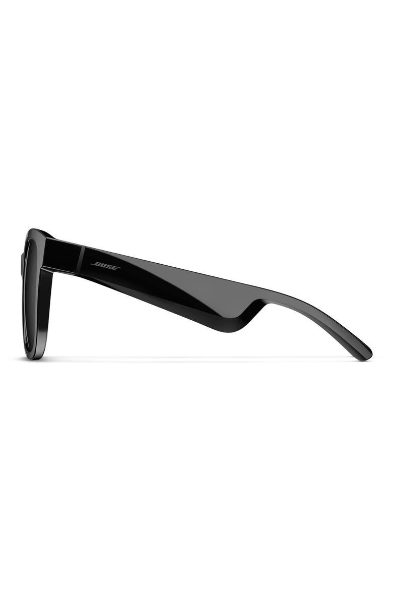 Frames Soprano 55mm Polarized Cat Eye Audio Sunglasses, Alternate, color, BLACK