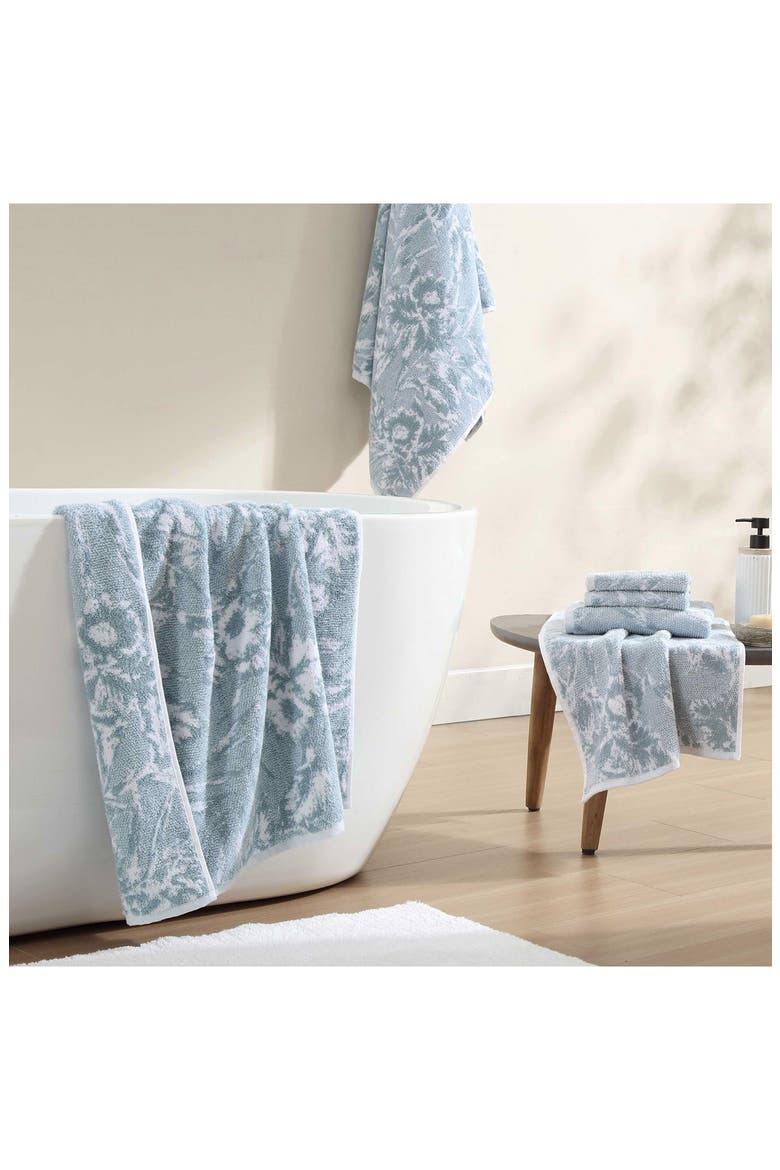 Shadow Hibiscus 6-Piece Towel Set, Alternate, color, LT-PASTEL BLUE