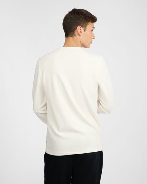 Onia Waffle Crewneck In White