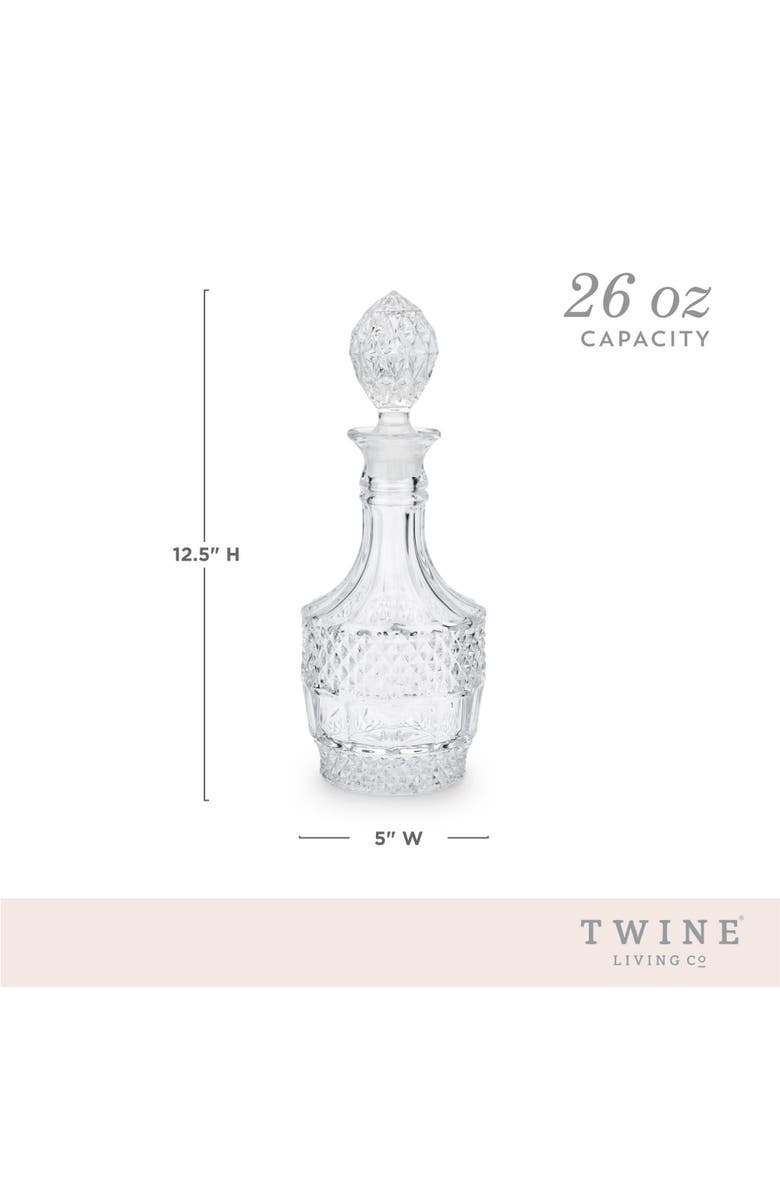 TWINE Vintage Crystal Decanter, Alternate, color,