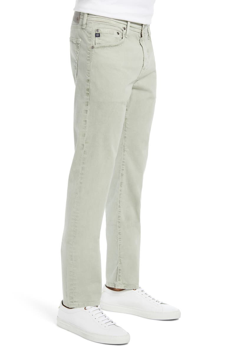 AG Tellis Slim Fit Sateen Pants, Alternate, color, Sulfur Natural Agave