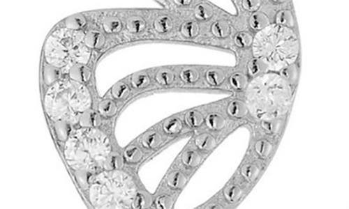 Chloe & Madison Chloe And Madison Set Of 2 Butterfly Wing Stud Earrings In Silver
