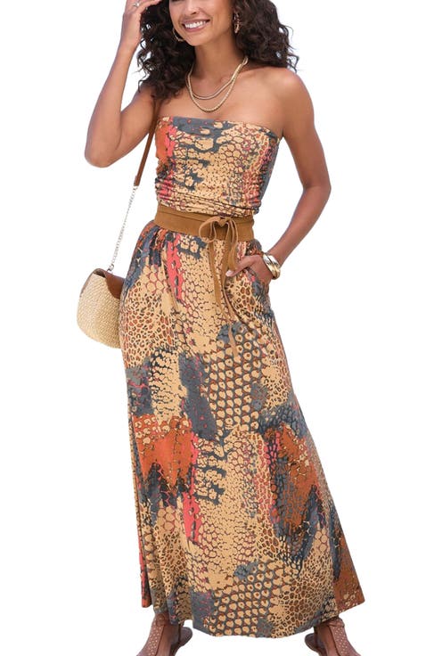 Women's Bandeau Maxi Dress