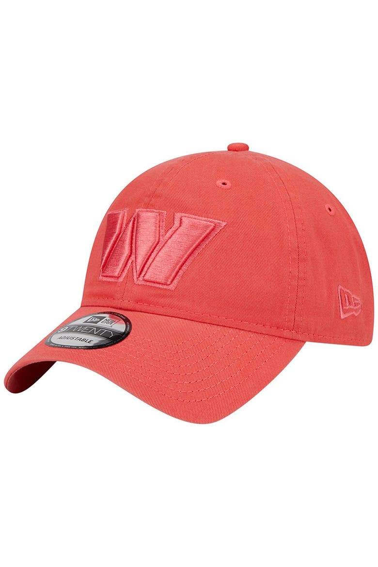 Men's New Era Red Washington Commanders Core Classic 2.0 Brights 9TWENTY Adjustable Hat, Main, color, Red
