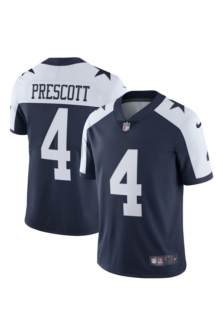 Men's Nike Dak Prescott Navy Dallas Cowboys Alternate Vapor Limited Jersey, Main, color, Navy