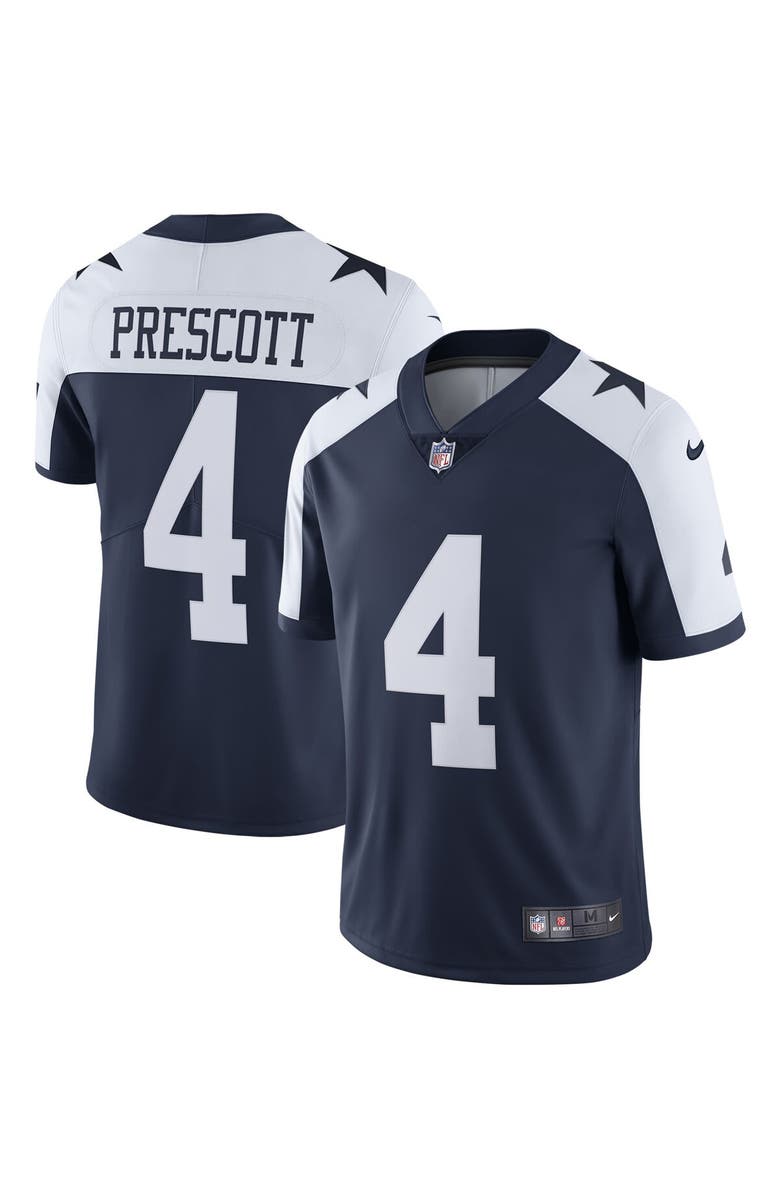 Nike Men's Nike Dak Prescott Navy Dallas Cowboys Alternate Vapor Limited Jersey, Main, color, Navy