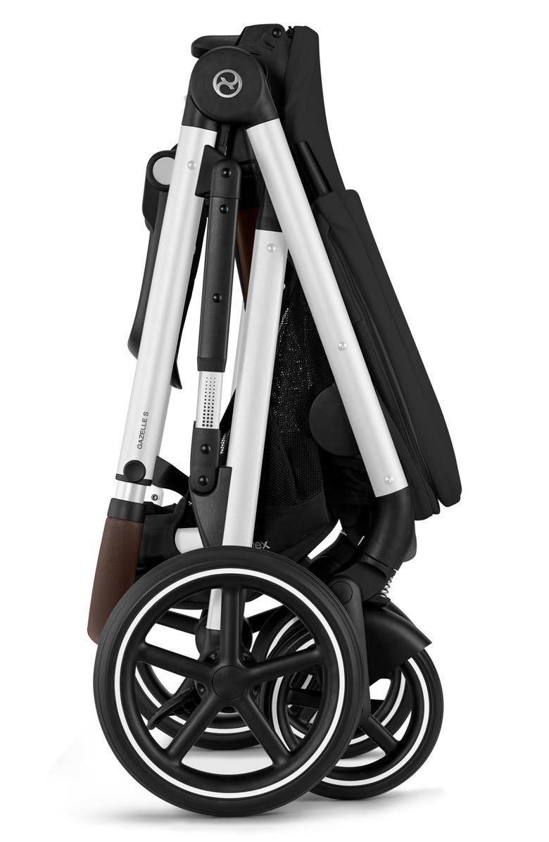 CYBEX Gazelle S & Aton G Stroller & Car Seat Travel System, Alternate, color, Moon Black