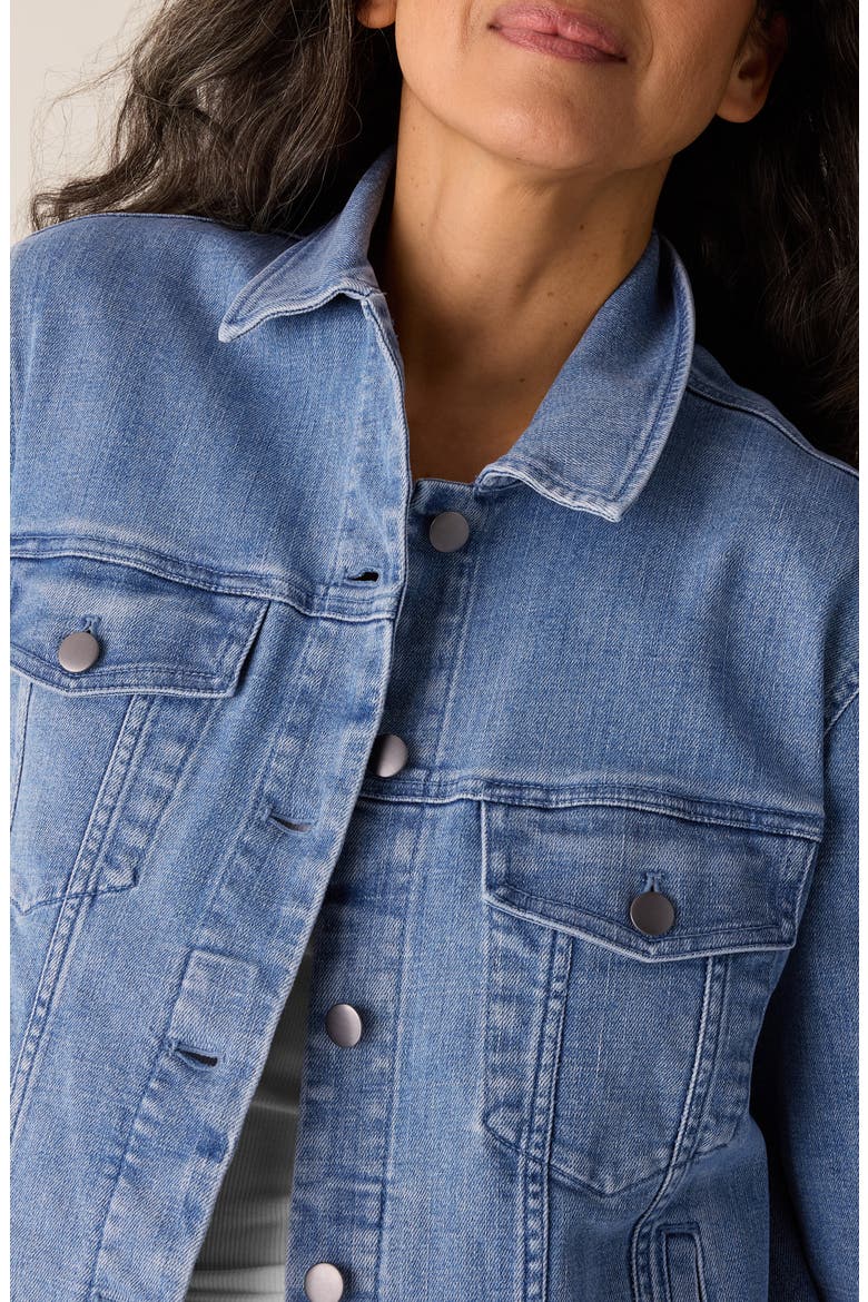 Stretch Organic Cotton Blend Denim Jacket (Women) | Nordstrom