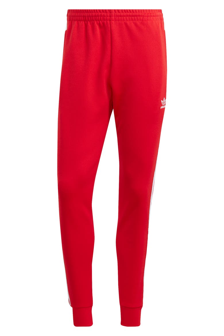 Lifestyle Superstar Joggers, Alternate, color, BETTER SCARLET/ WHITE