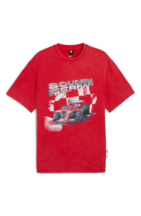 Scuderia Ferrari Sportswear Cotton Graphic T-Shirt