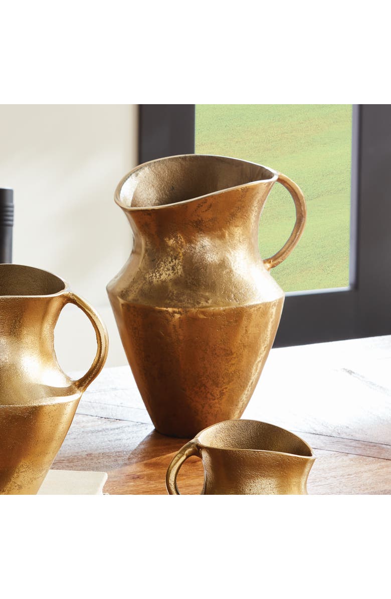 Napa Home & Garden Elaina Decorative Vase Pitcher Large, Alternate, color, Gold